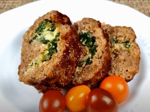 greek meatloaf with spinach and feta recipe