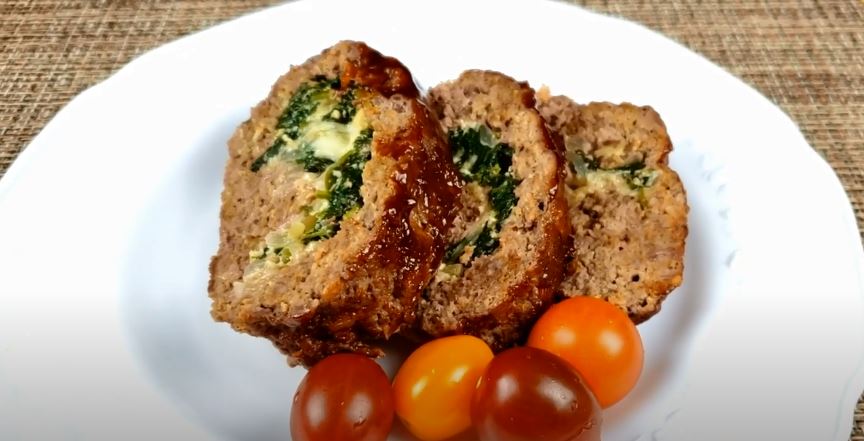 greek meatloaf with spinach and feta recipe