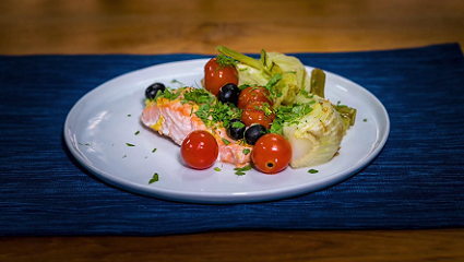 grilled salmon with roasted fennel and tomatoes recipe