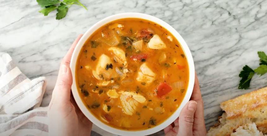 halibut and shellfish soup recipe