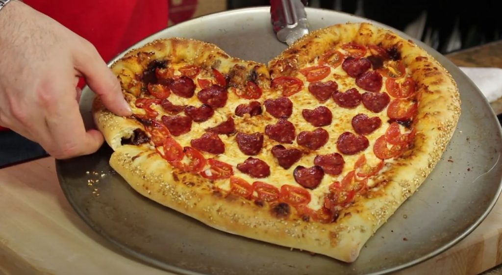 Heart Shaped Pepperoni Pizza Recipe