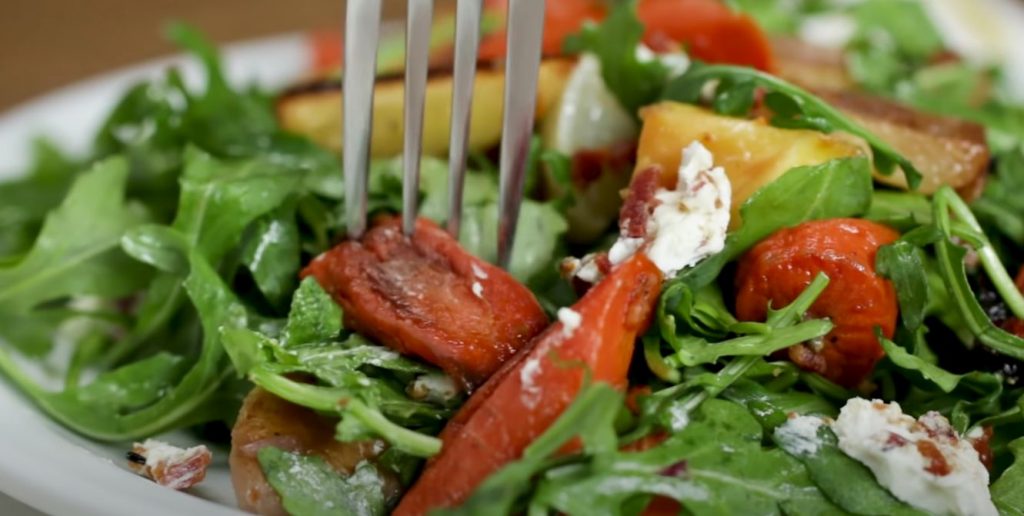 Hearty Winter Vegetable Salad With Black Onion Seed Vinaigrette Recipe