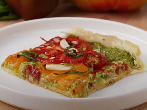 Heirloom Tomato Tart With Vegan Basil Ricotta Recipe