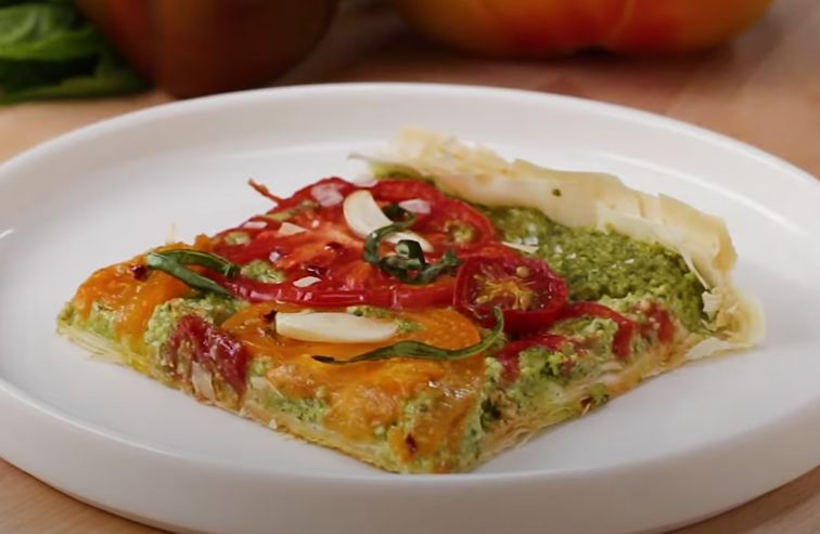 Heirloom Tomato Tart With Vegan Basil Ricotta Recipe