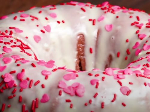Hidden Heart Strawberry Bundt Cake Recipe