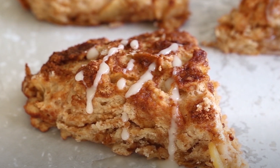 apple scones with spiced glaze recipe