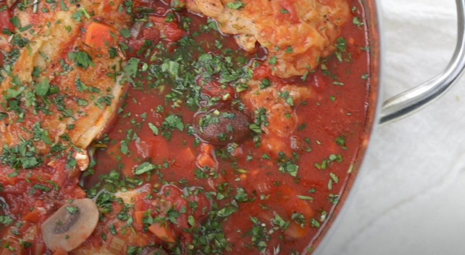 stovetop chicken cacciatore recipe