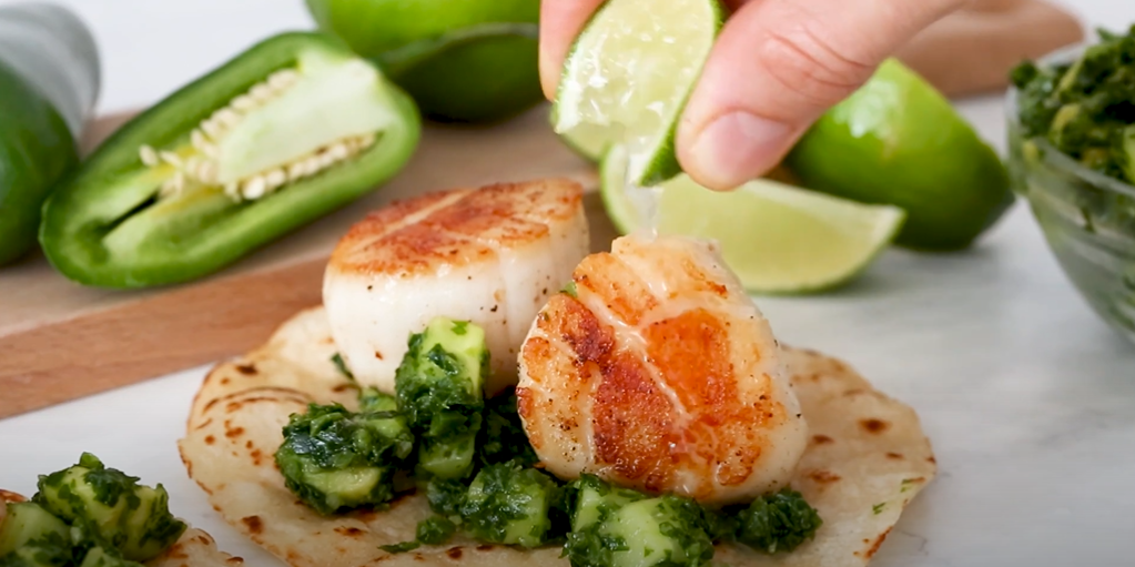 green scallop tacos recipe