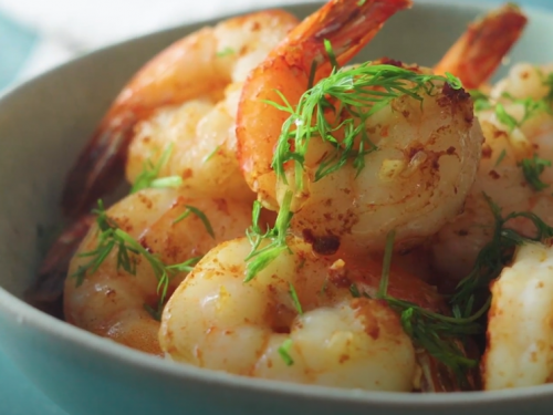 roasted lemon-garlic shrimp recipe