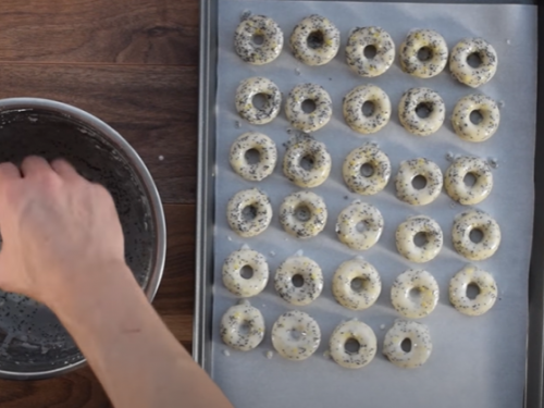 glazed lemon poppy seed donuts recipe