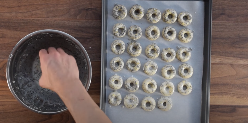 glazed lemon poppy seed donuts recipe