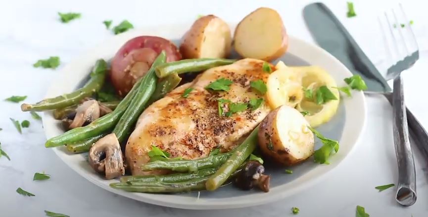 lemon chicken with veggies recipe