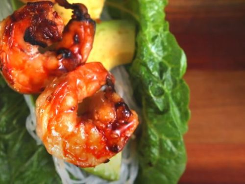 mango shrimp lettuce wraps recipe