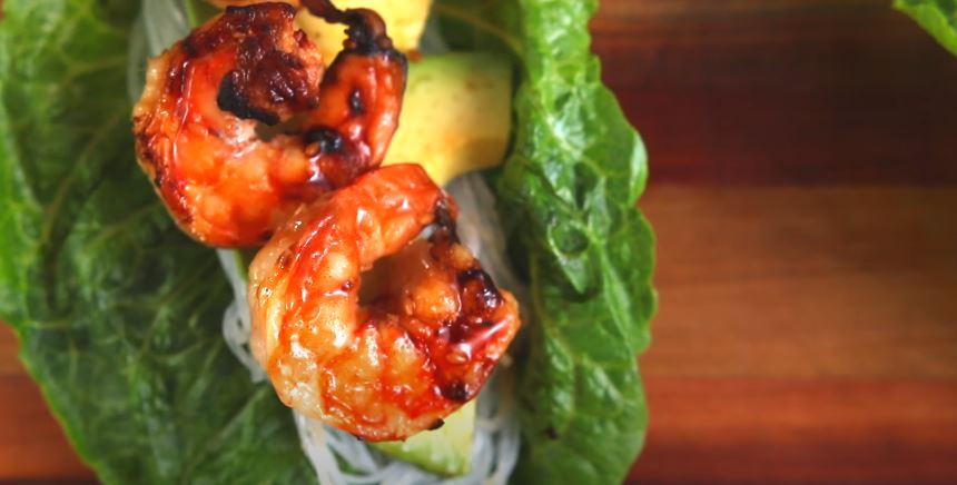 mango shrimp lettuce wraps recipe