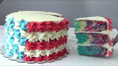 marble 4th of july box cake recipe
