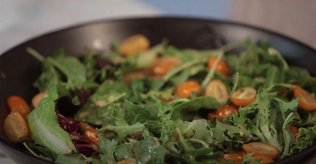 mixed green salad recipe
