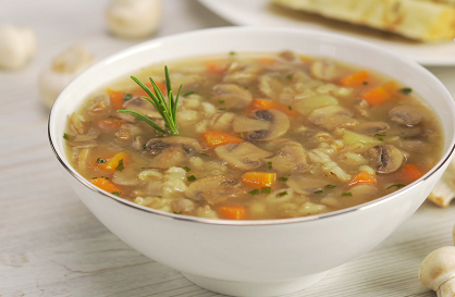 mushroom barley soup with mini meatballs recipe