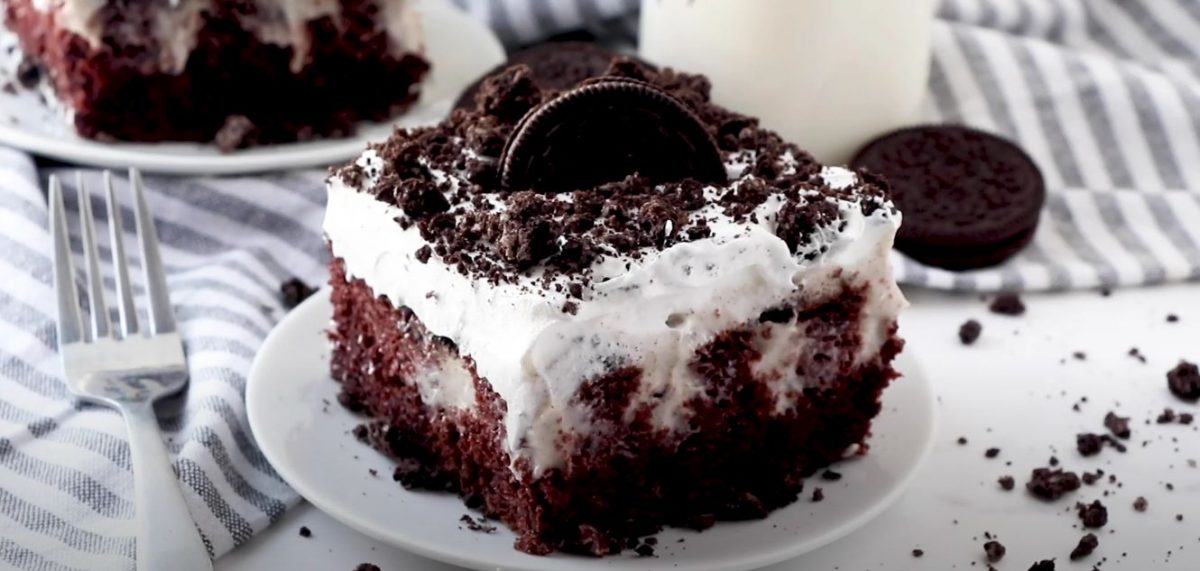 Chocolate Poke Cake • Dance Around the Kitchen