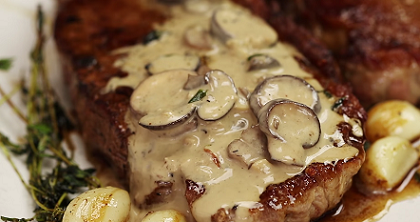 Pan-Seared Steak with Garlic Butter