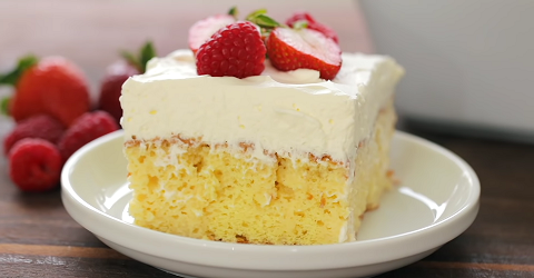 Tropical tres leches cake recipe: three milk cake recipe - Recipes -  delicious.com.au