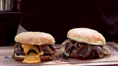 Philly Cheese Steak Burgers Recipe