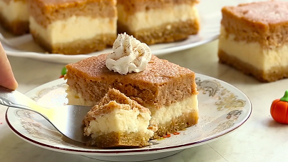 pumpkin pie cheesecake bars recipe