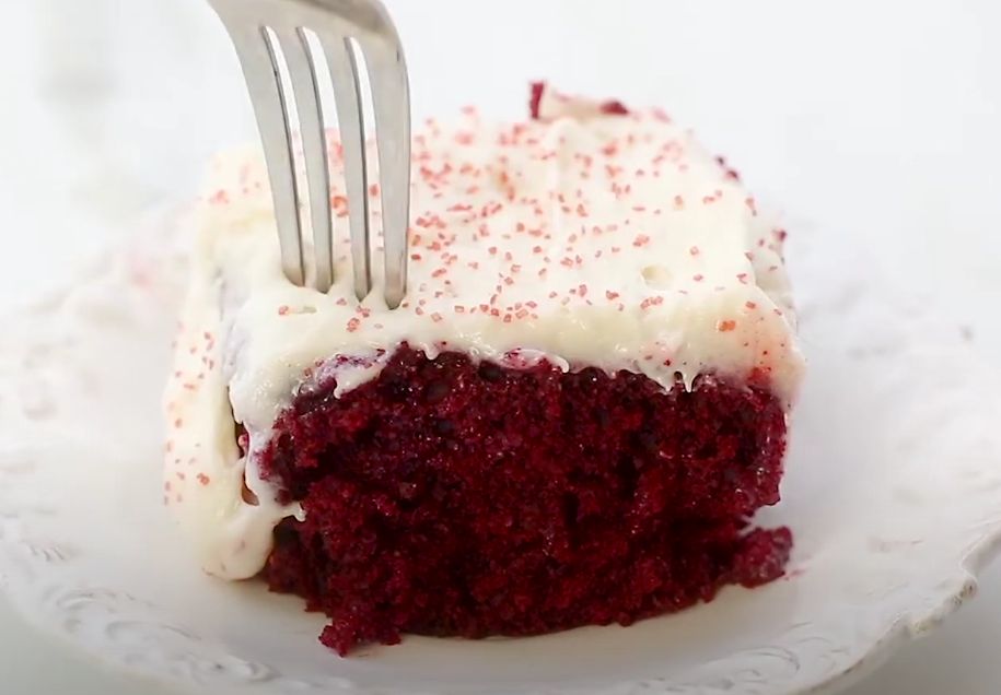 Red Velvet Poke Cake Recipe