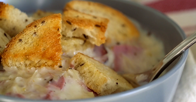 reuben soup with swiss cheese recipe