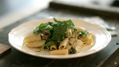 Rigatoni with Sirloin and Gorgonzola Sauce Recipe - Quick From Scratch Pasta