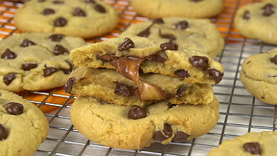 salted caramel stuffed chocolate chip cookies recipe