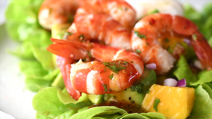 shrimp and couscous foil packets with avocado mango salsa recipe