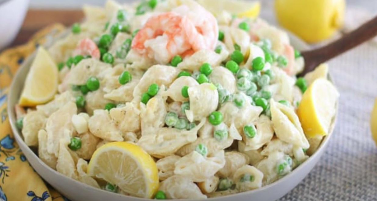 Shrimp Pasta Salad with Cucumber and Dill Recipe 