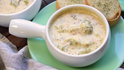 slow cooker broccoli cheese soup recipe