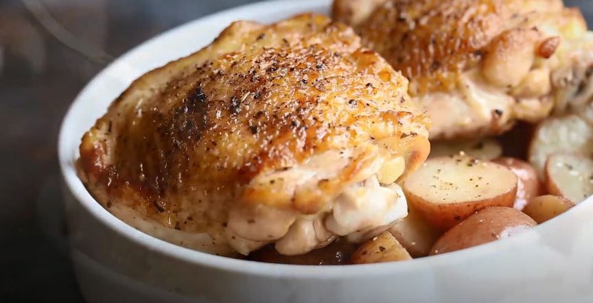 slow cooker parmesan garlic herb chicken recipe