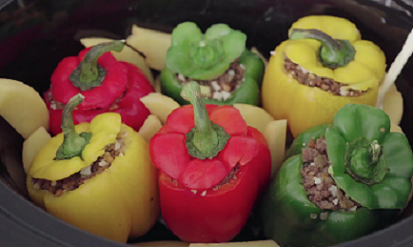 slow cooker stuffed peppers recipe
