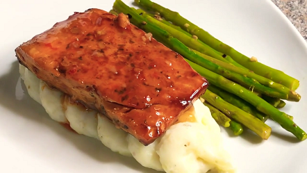 slow-roasted salmon with sweet chili glaze and scallions recipe