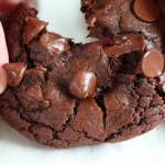 soft-baked triple chocolate chip cookies recipe