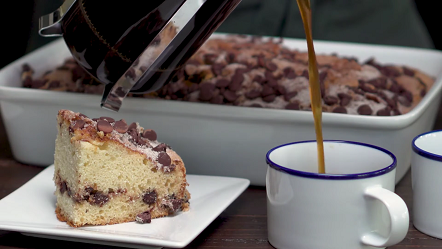 sour cream chocolate chip coffee cake recipe