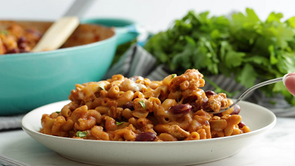 southwestern macaroni and cheese with ground turkey recipe