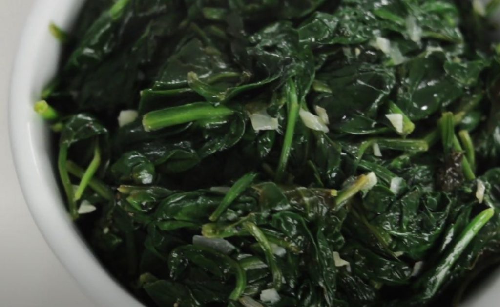 steamed spinach recipe