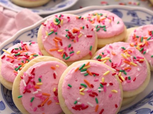 Strawberry Frosted Sugar Cookies Recipe