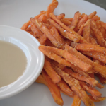 sweet potato fries with vanilla icing dip recipe