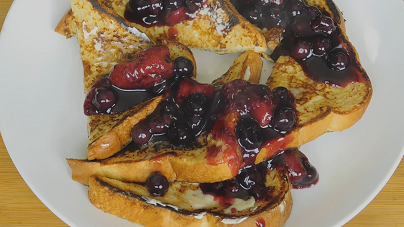 toasted pound cake with fresh berry compote recipe
