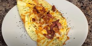Vegetarian Bacon Omelet Recipe
