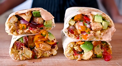 vegetarian breakfast burritos recipe