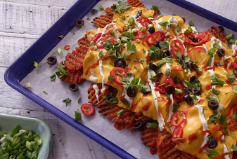 waffle fry nachos recipe