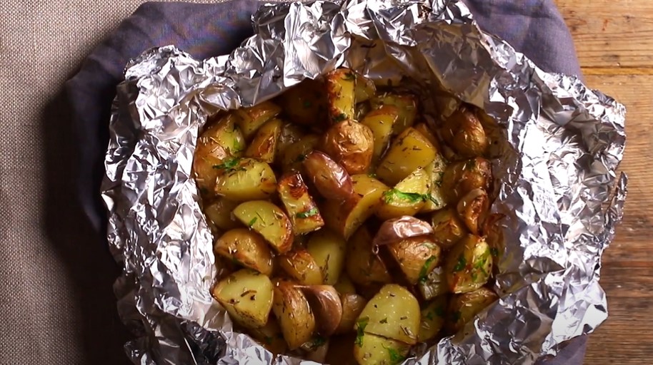 grilled potatoes in foil recipe