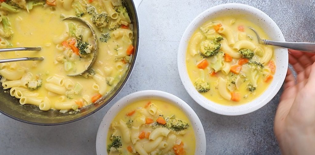 macaroni and cheese soup with broccoli recipe
