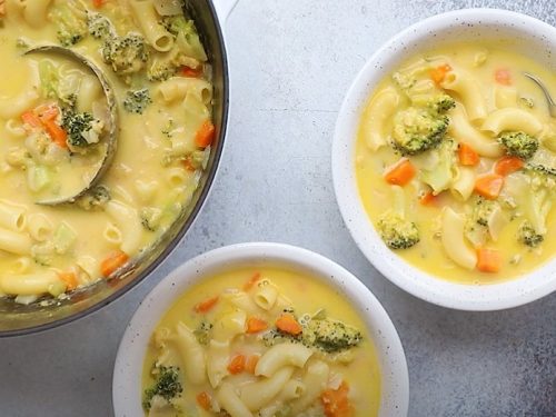 macaroni and cheese soup with broccoli recipe