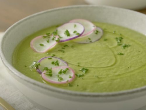 green detox soup with toasted hemp gremolata recipe